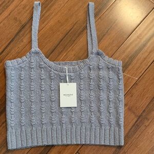 Women's Gray Knit crop sweater